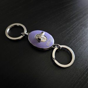 COACH Purple Keychain